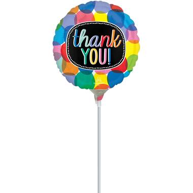 Foil Balloon - Mini - "thank YOU!" - 23 cm